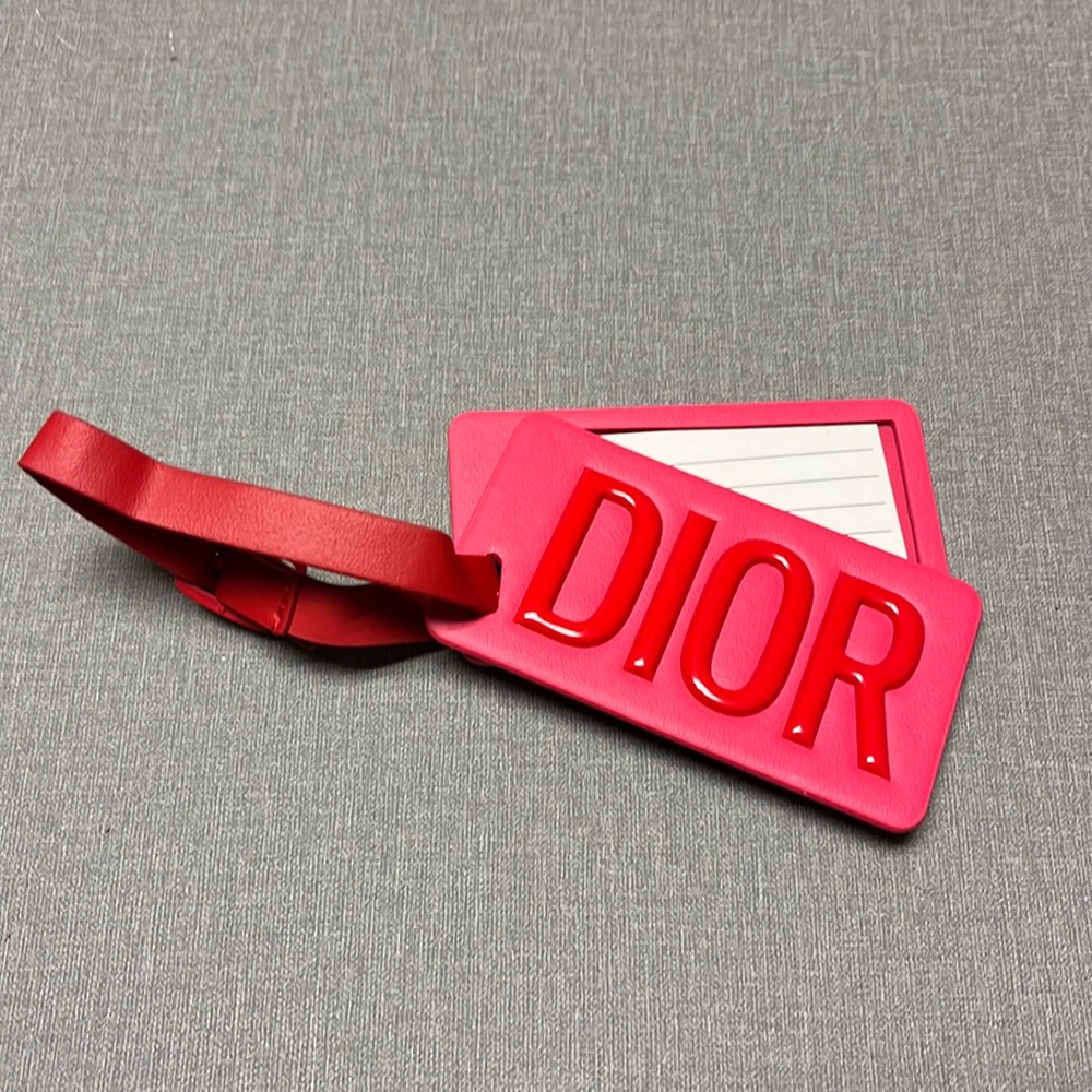Dior luggage tag